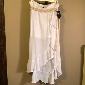 Flowy gauze skirt